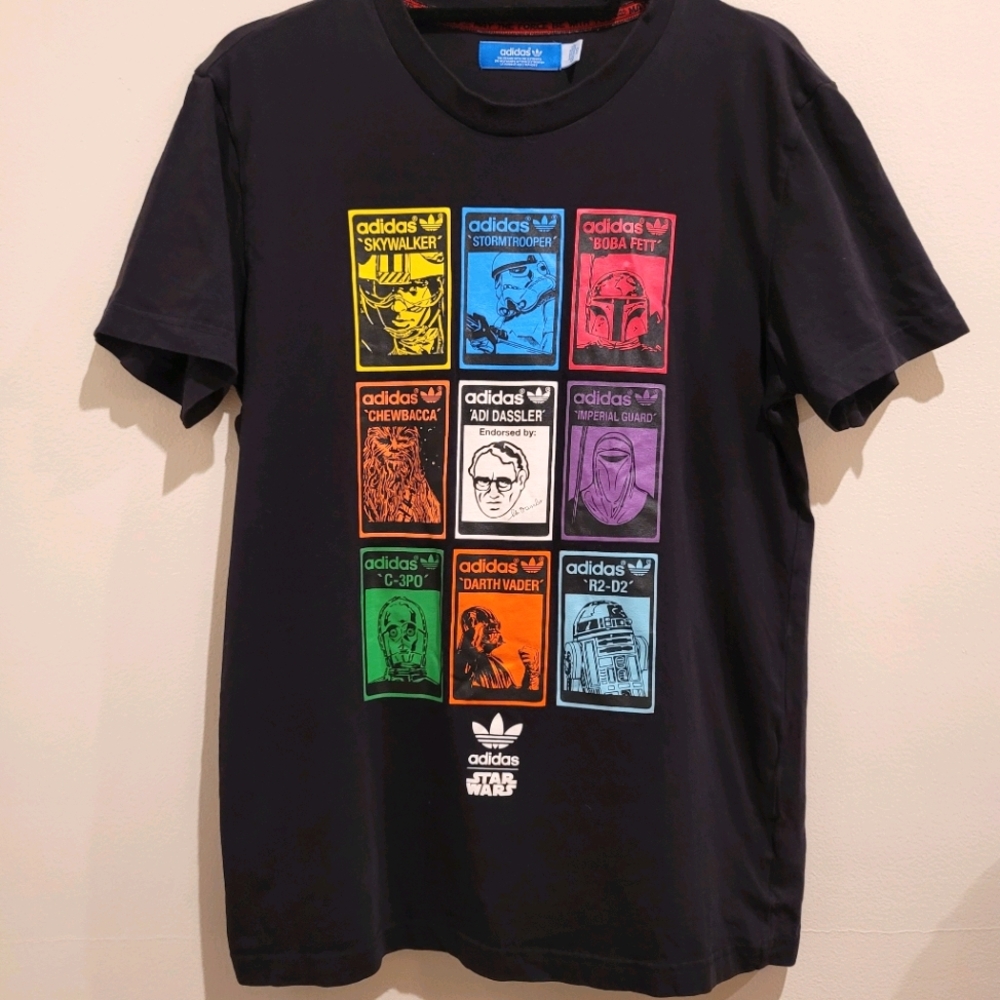 RARE Adidas & Star Wars cast Special collab tee